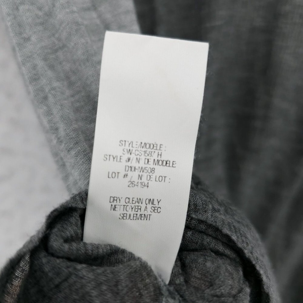 Helmut Lang Gray Colorblock Tee Top Micro Modal S… - image 5